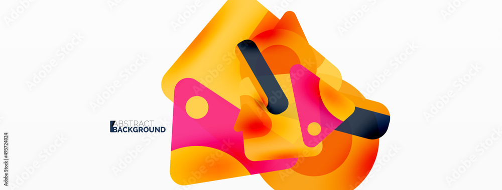 Line, triangle, square and circle primitive composition. Vector geometric minimal abstract background for wallpaper, banner, background, landing page Line, triangle, square and circle primitive composition. Vector geometric minimal abstract background for wallpaper, banner, background, landing page