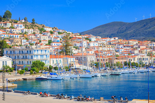 Poros island harbor