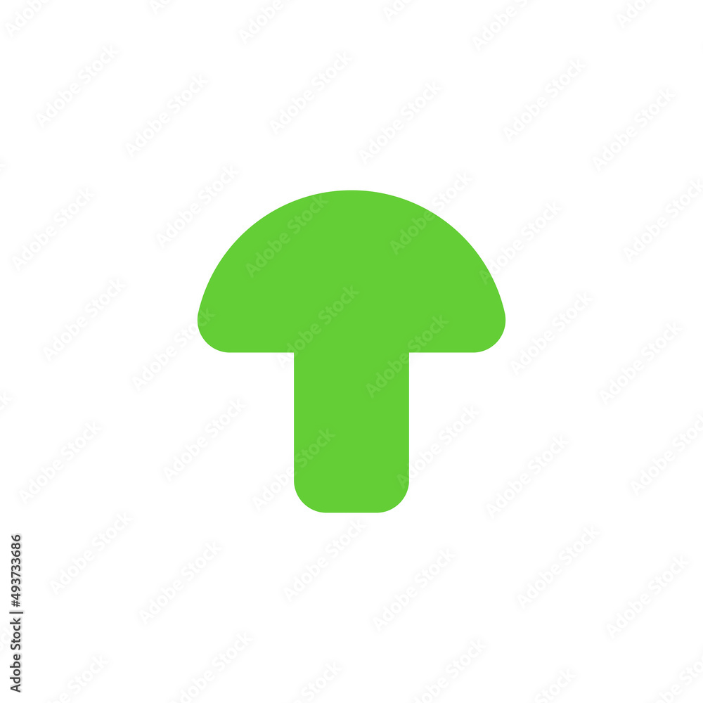 Mushroom eco vector green icon Mushroom eco vector green icon