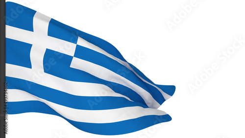 national flag background image,wind blowing flags,3d rendering,Flag of Greece