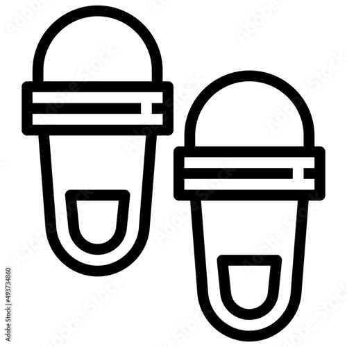 slippers line icon,linear,outline,graphic,illustration