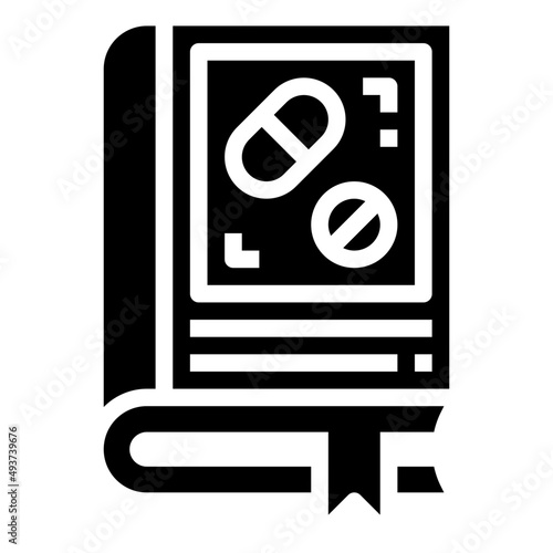 MEDICINE BOOK glyph icon,linear,outline,graphic,illustration photo