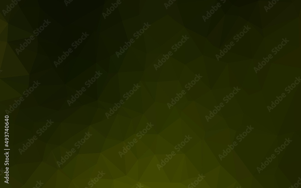 Dark Green vector triangle mosaic template. Dark Green vector triangle mosaic template.