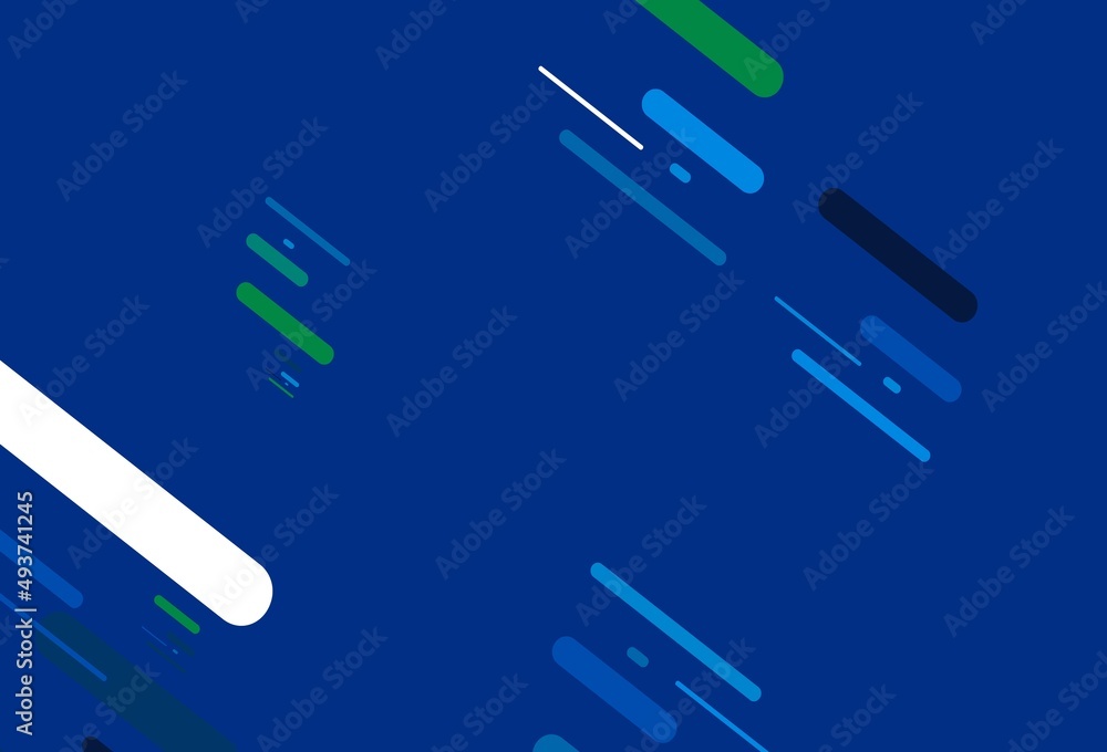 Obraz premium Light Blue, Green vector template with repeated sticks.