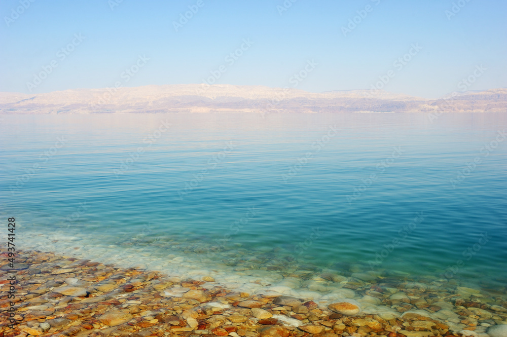 The coast of the Dead Sea near Ein Gedi nature reserve in Israel The coast of the Dead Sea near Ein Gedi nature reserve in Israel