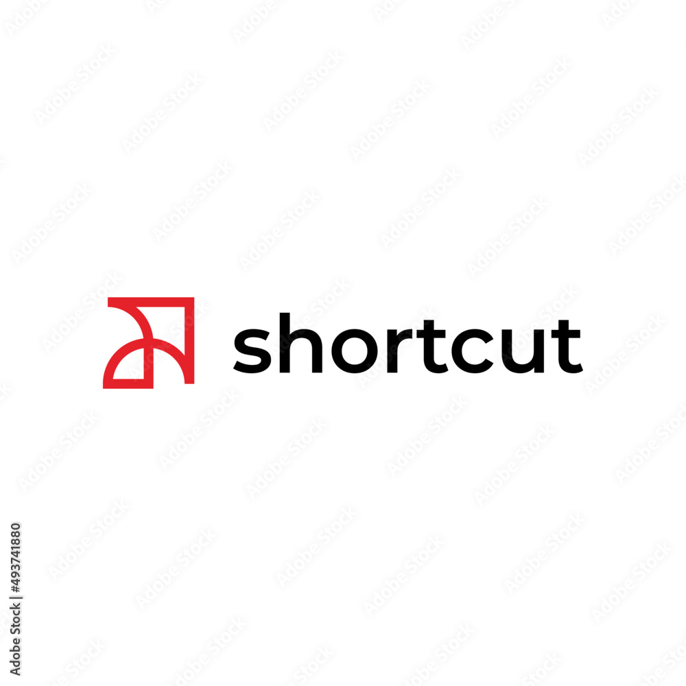 letter A and arrow shortcut logo design letter A and arrow shortcut logo design
