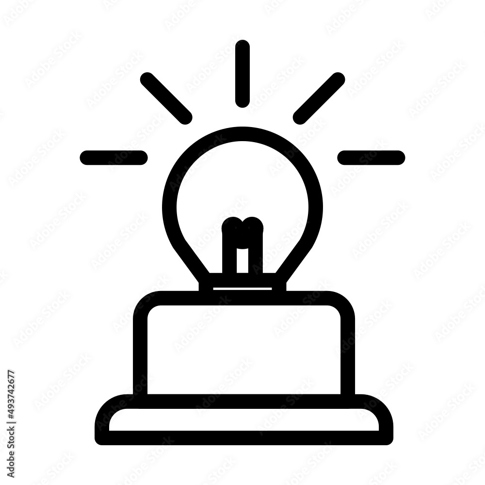 Fototapeta premium lamp icon