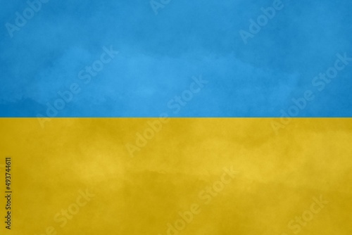 Yellow and blue flag of Ukraine. Picture for background
