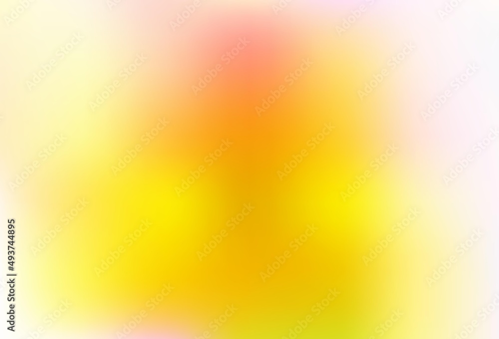 Light Pink, Yellow vector modern bokeh pattern.