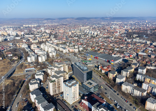 Fototapeta Naklejka Na Ścianę i Meble -  aerial view of the Targu Mures city - Romania