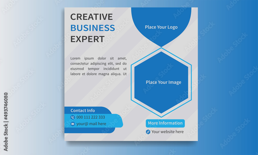 Premium quality business promo template design.