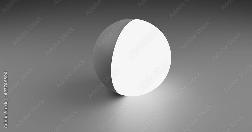 Abstract 3D Render gray Background With white light Emission Sphere 8K High Resolution JPEG Abstract 3D Render gray Background With white light Emission Sphere 8K High Resolution JPEG