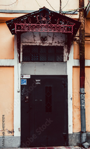 Odessa, Ukraine - November 28, 2020: old door in Odessa photo