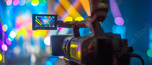 studio camera at the concert.