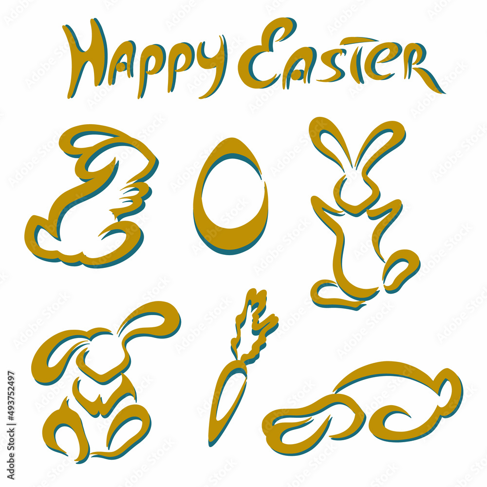 easter bunny logo easter bunny logo