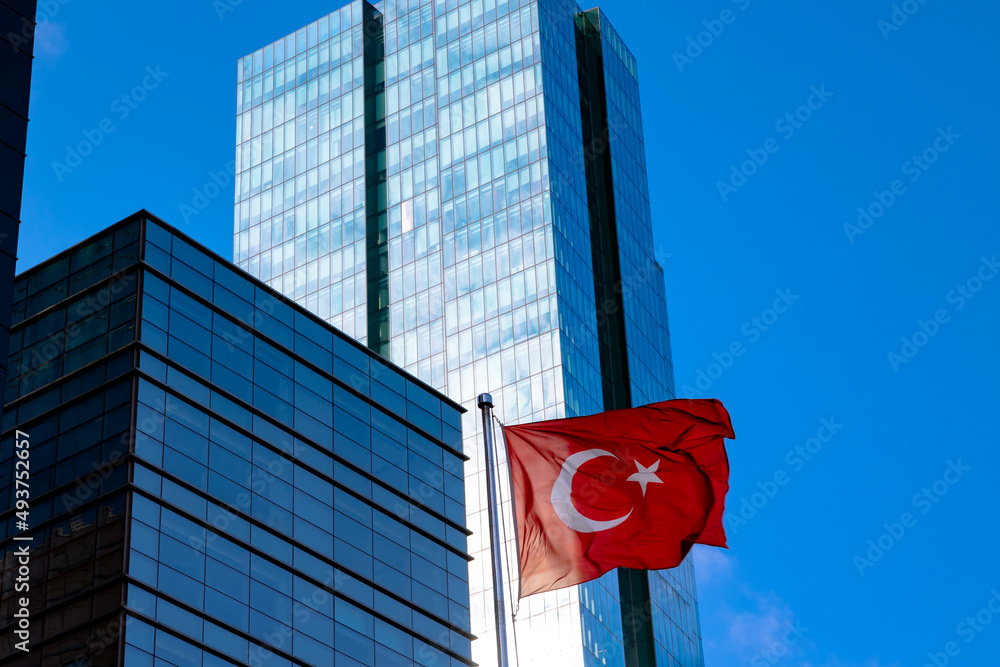 Obraz premium Turkish construction industry background photo.