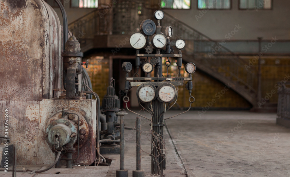 Old abandoned Art Nouveau factory 