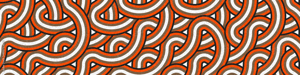 Naklejka premium Colour Hexagon Tile Connection art background design illustration