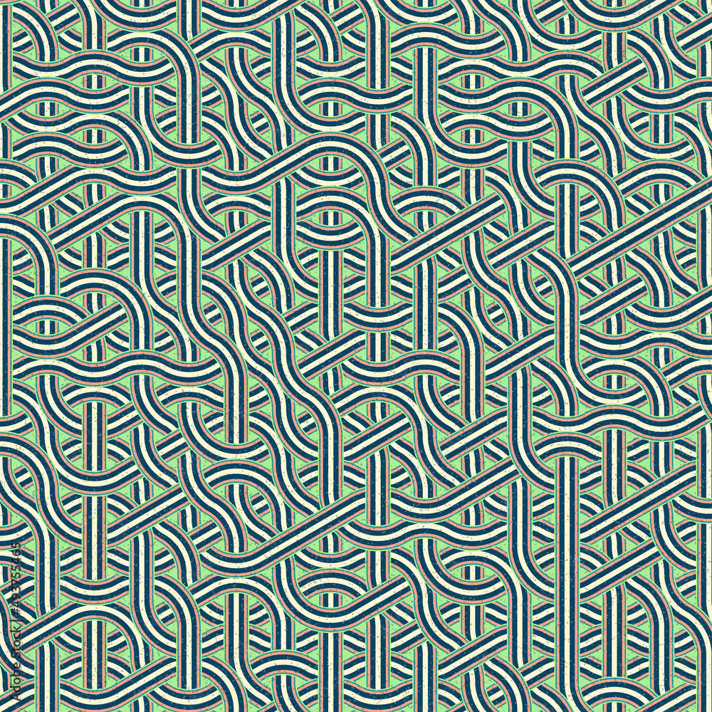 Colour Hexagon Tile Connection art background design illustration