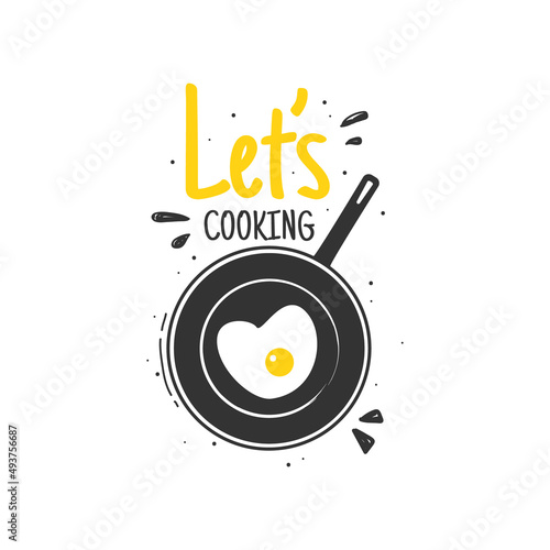 Lettering quotes lets cooking design