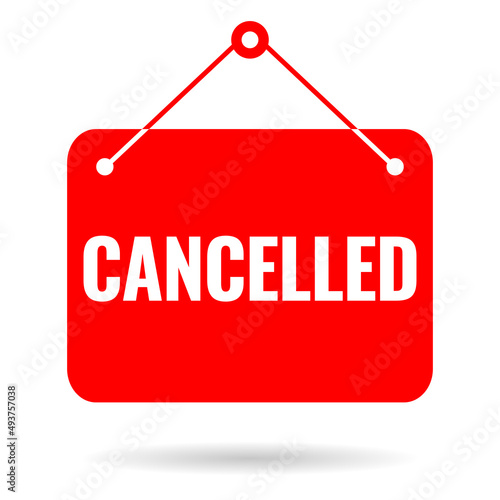 Cancelled vector sign