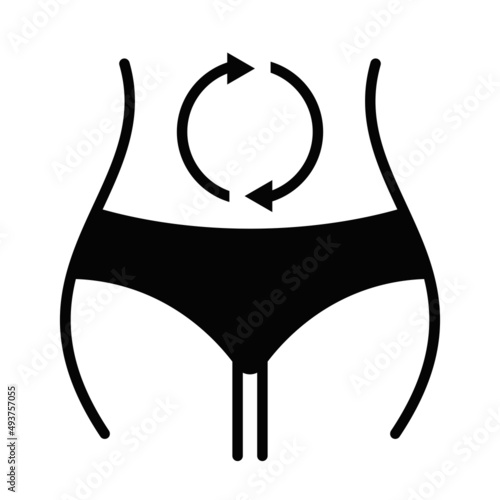 Healthy digestion vector icon