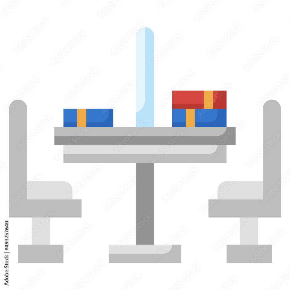 table flat icon,linear,outline,graphic,illustration table flat icon,linear,outline,graphic,illustration