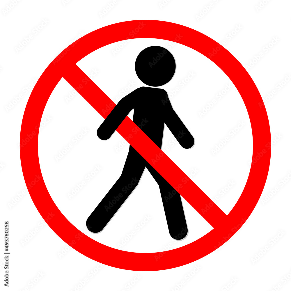 Isolated sign of do not enter sign, no trespassing, authorized personnel only, prohibit people from passing sign