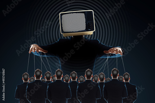 Fotografie Television zombifies people through propaganda