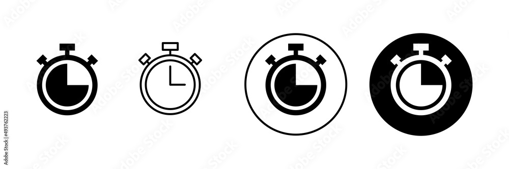 Stopwatch icons set. Timer sign and symbol. Countdown icon. Period of time Stopwatch icons set. Timer sign and symbol. Countdown icon. Period of time