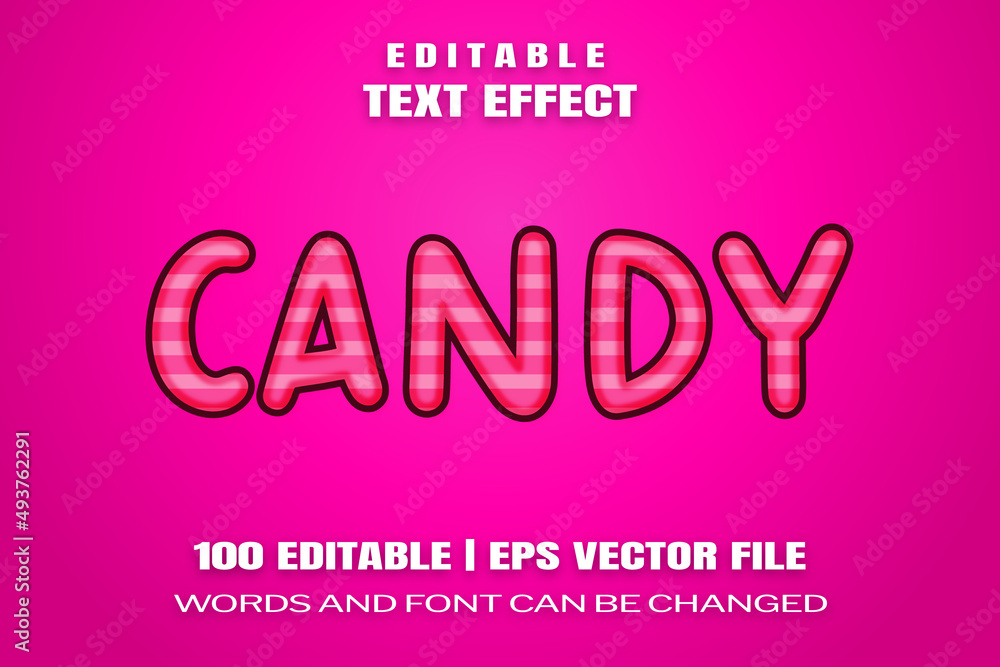 text effects Candy