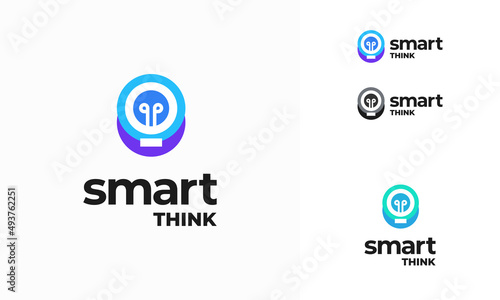 Modern Bulb logo designs concept vector  Light bulb idea logo icon  Smart Inspiration logo designs template