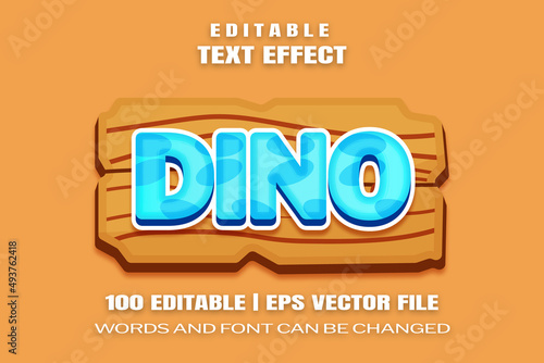 text effects Dino