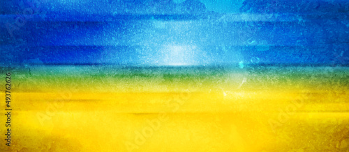 Abstract grunge background Ukrainian flag colors. Vector design