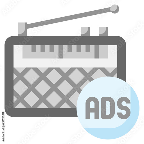 advertisement flat icon,linear,outline,graphic,illustration