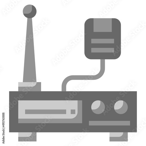 radio transmitter flat icon,linear,outline,graphic,illustration