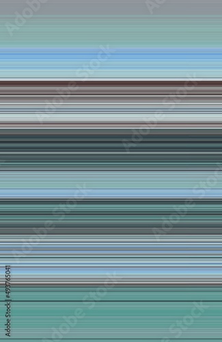 dark brown pale blue and green coloured horizontal striped pattern in art deco combination shape and linear design
