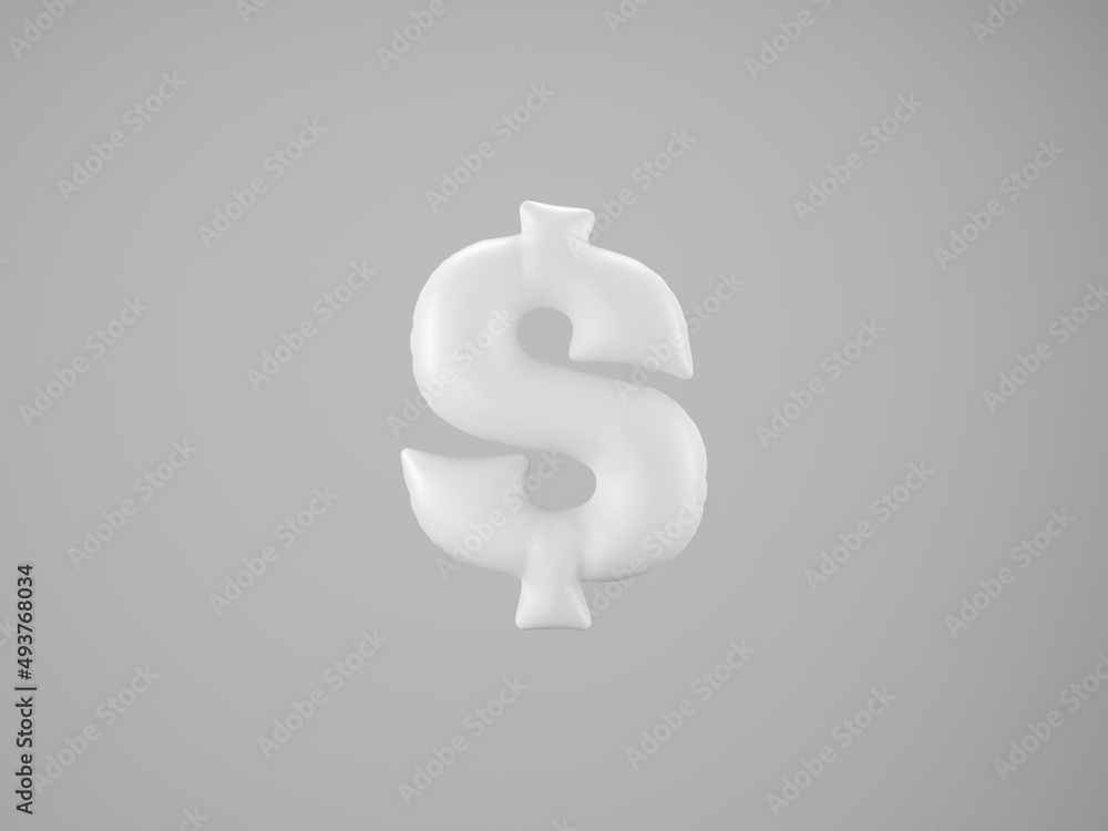 Obraz premium dollar symbol - a template for a balloon