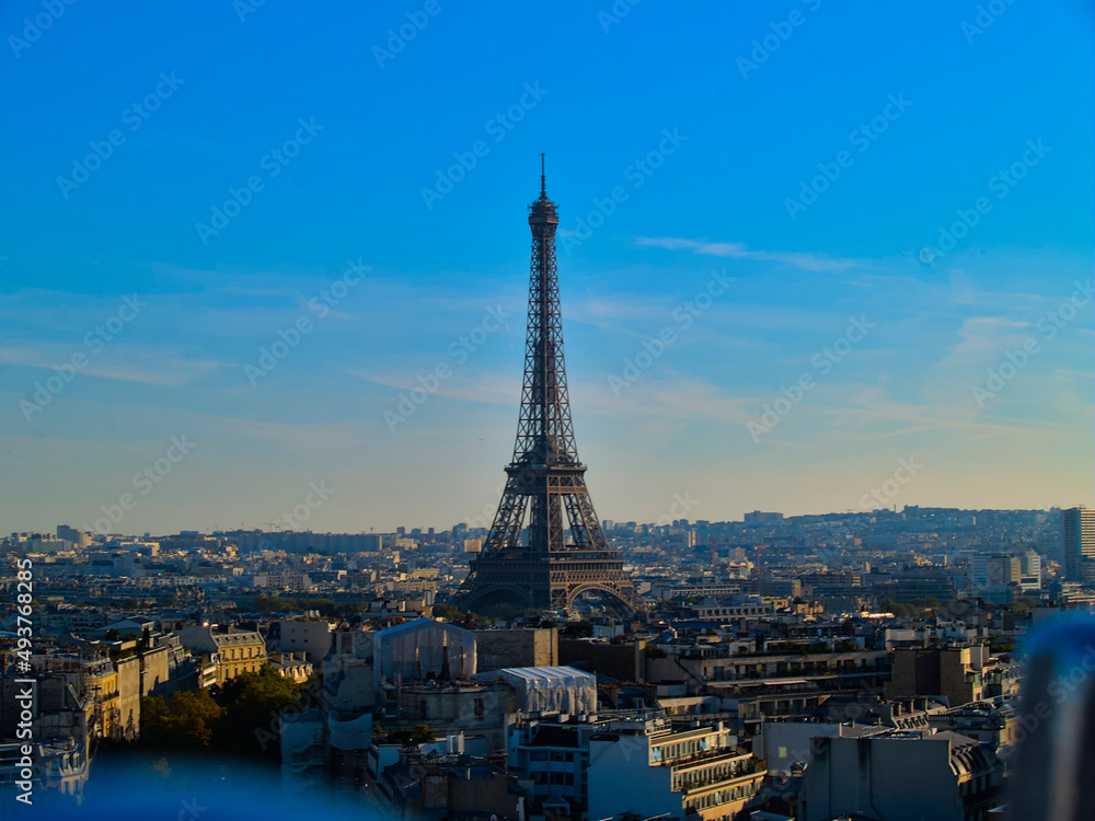 Eiffeltower on beautifull day in paris