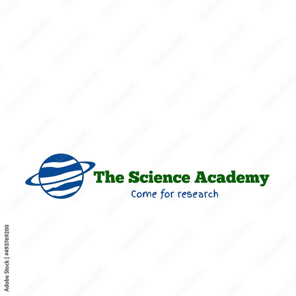 Academy name is written with different colors on white background.