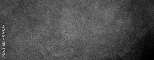 Grungy Cement Concrete Wall Black Gray Presentation Texture Background