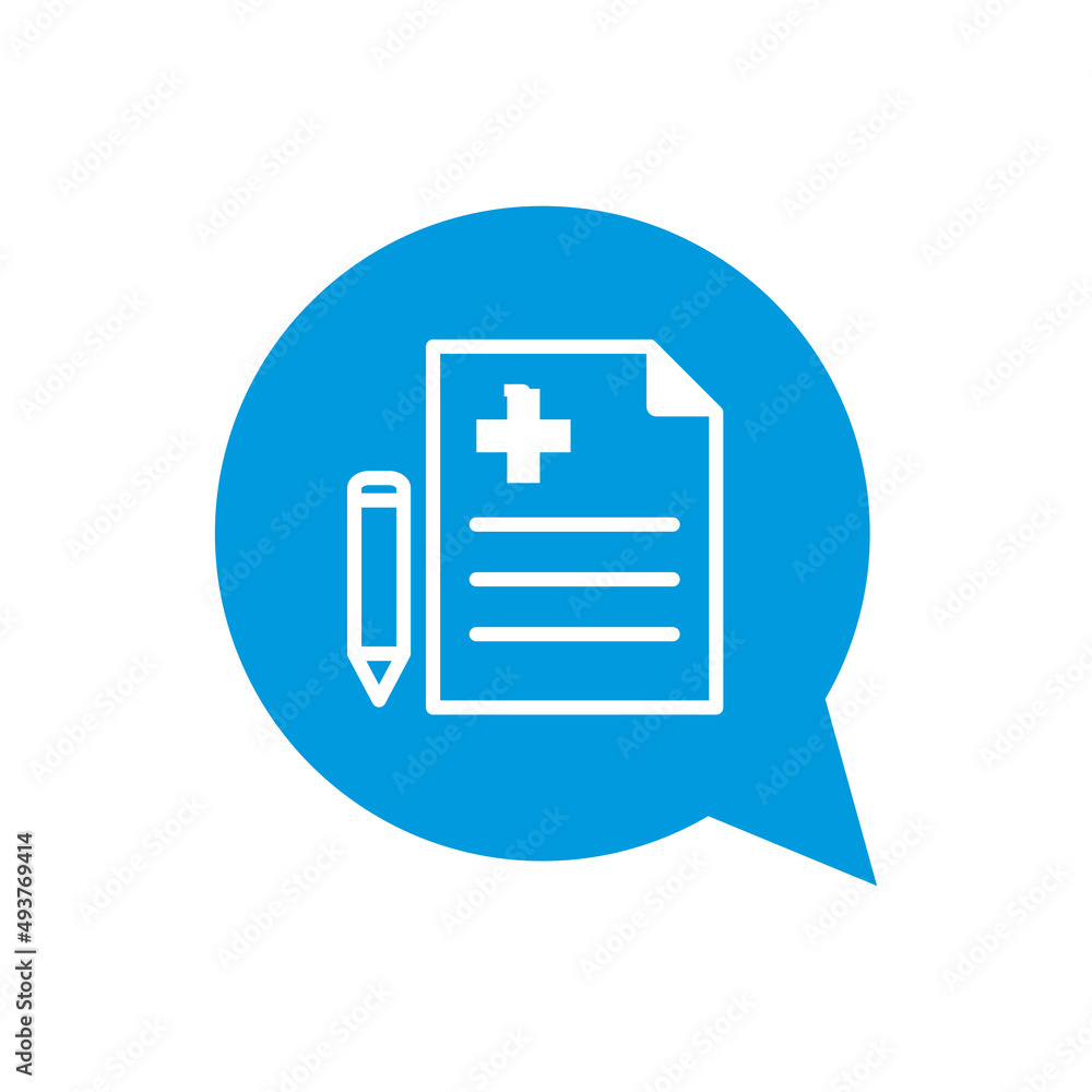 Prescription related vector icon. Prescription related vector icon.