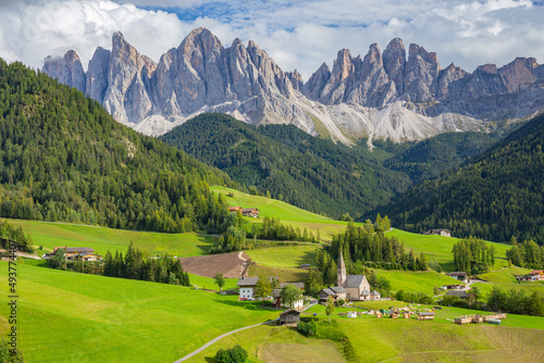 Santa Maddalena Village Landscape Funes Dolomiti Italy