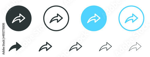 share arrow icon reply send forward icons button 