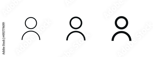profile user icon, login account sign, male person profile avatar symbol in circle 