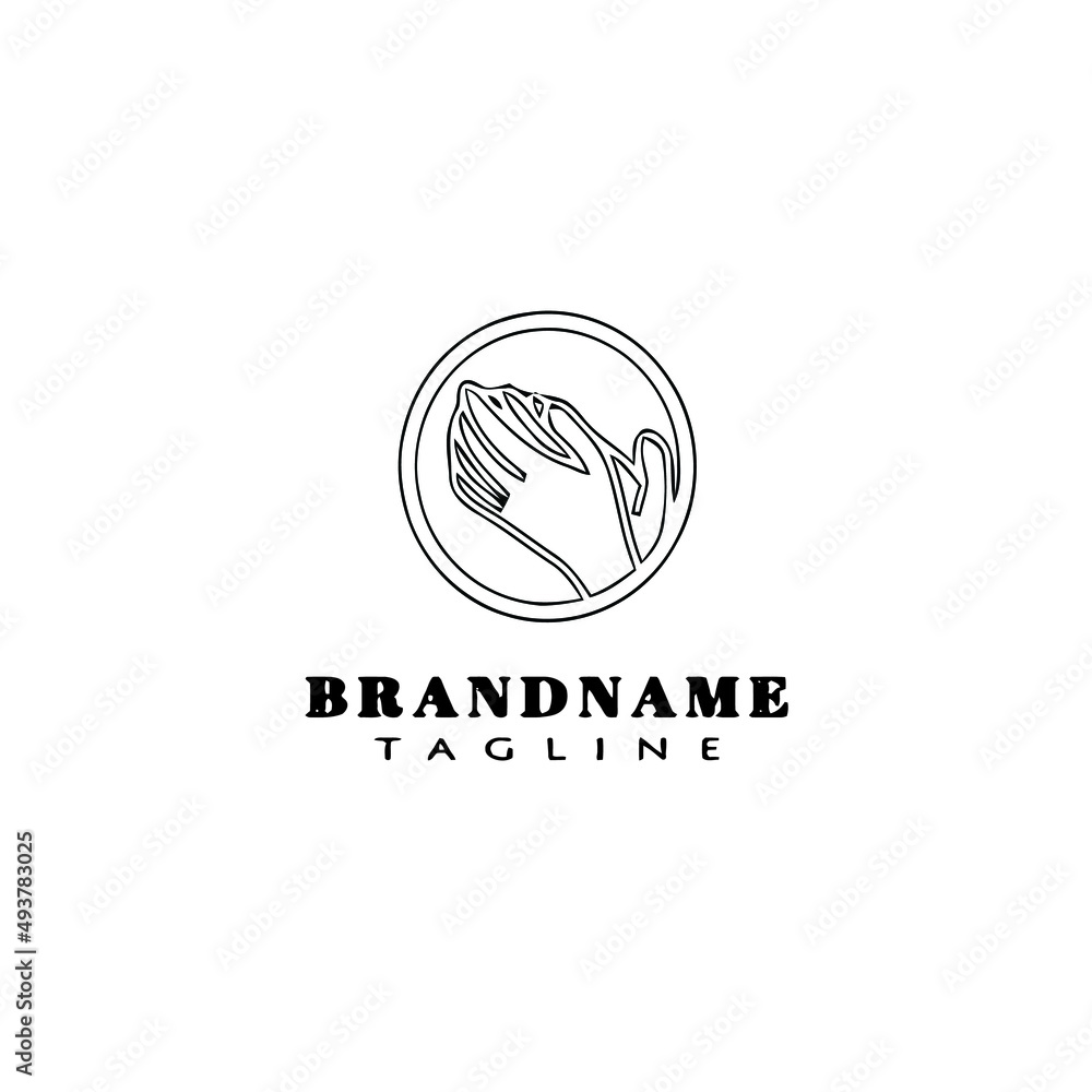 hand clapping logo cartoon icon design template black isolated vector illustration hand clapping logo cartoon icon design template black isolated vector illustration