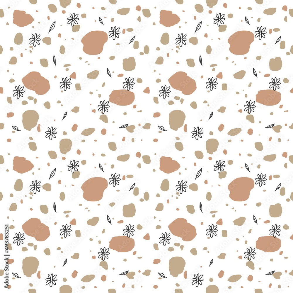 seamless pattern with terrazzo texture