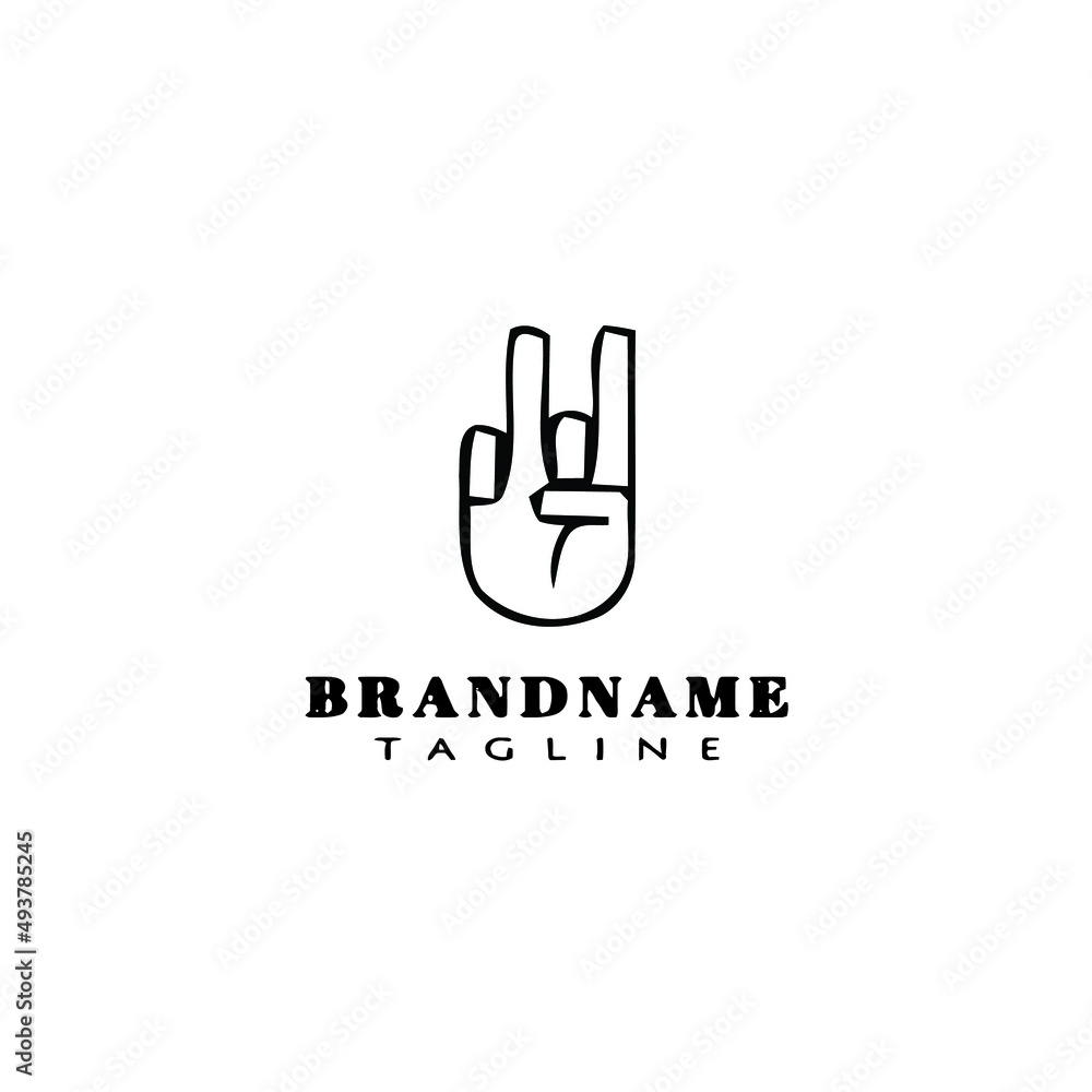 hand gesture logo cartoon design icon vector illustration hand gesture logo cartoon design icon vector illustration