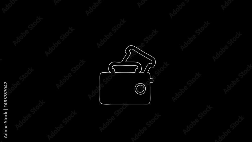 white linear purse silhouette. the picture appears and disappears on a black background.
white linear purse silhouette. the picture appears and disappears on a black background.