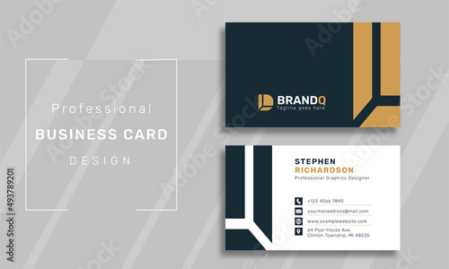 Professional Clean Business Card template design